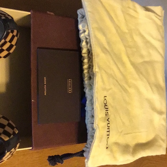 Louis Vuitton pony skin pump with gold square. - Picture 2 of 6